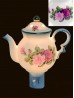 Porcelain Floral Teapot Night Light With Gift Box